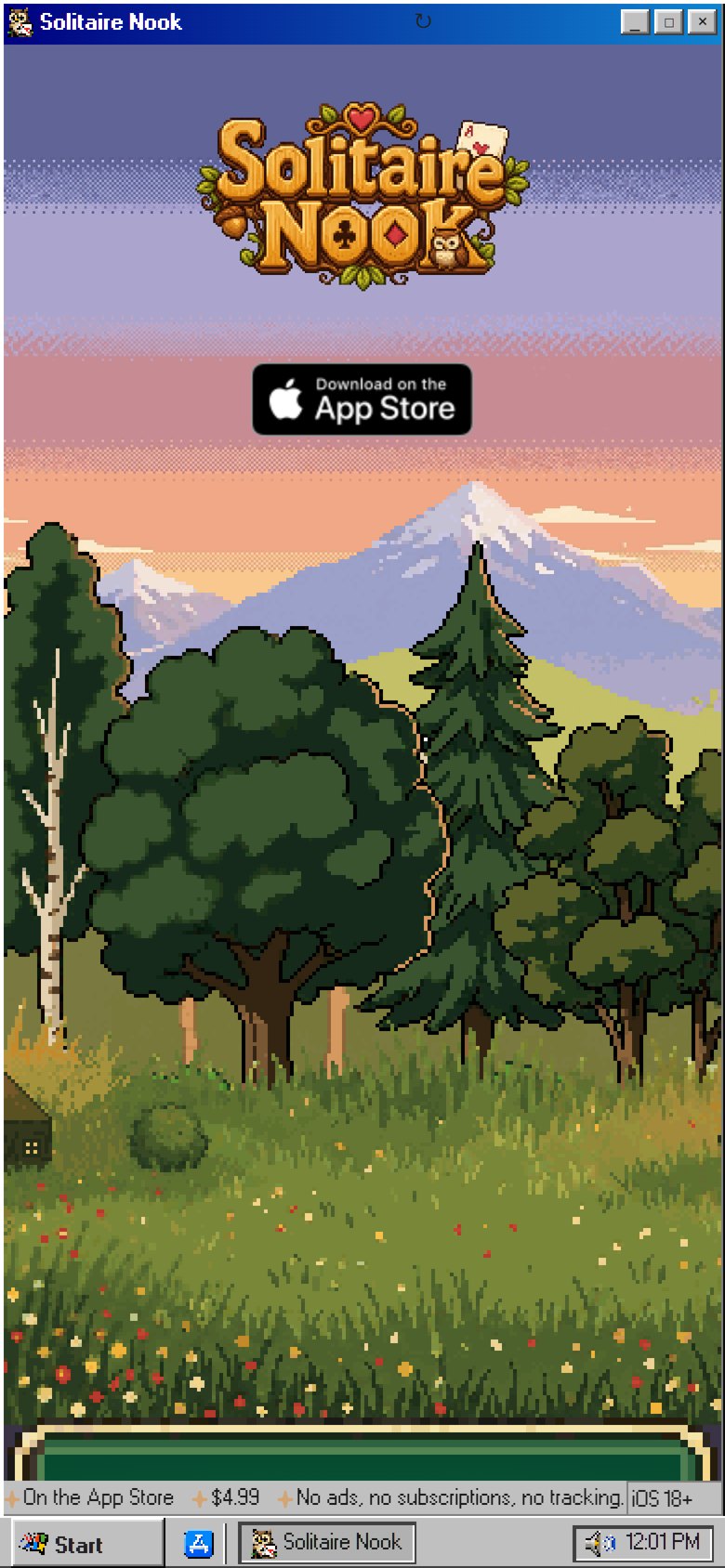 The site on a phone